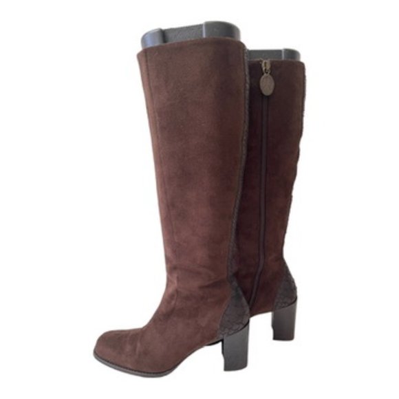 Donald J Pliner Suede Brown boots Women's Size 5 M - Picture 4 of 10